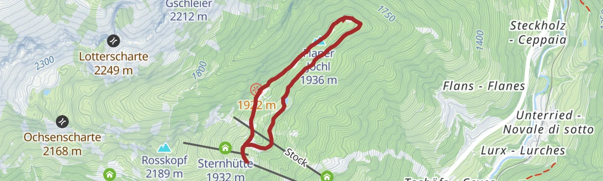 Circular hiking trail to the Flaner Jöchl